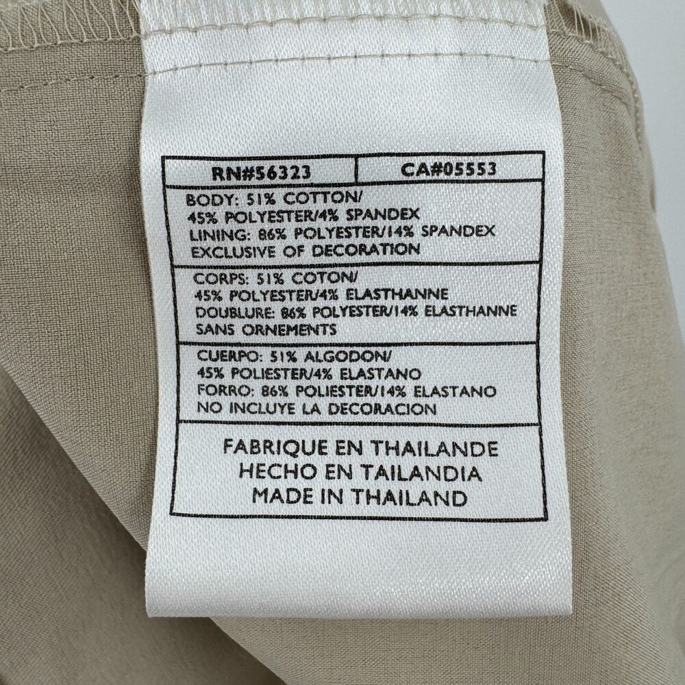 NIKE Vintage Silver Tag Khaki Zip Slit Mini Golf Skort Skirt Size Small 4 - Picture 8 of 8
